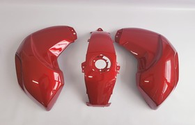 CACHA TANQUE + CACHA CENTRAL YAMAHA FZ16 BORDO (3pcs) MTC [C80464]